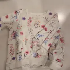 匿名発送　ブランシェス　branshes 90 cm 白　花柄