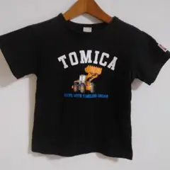 プティンマインTOMICA 重機プリント Tシャツ 黒
