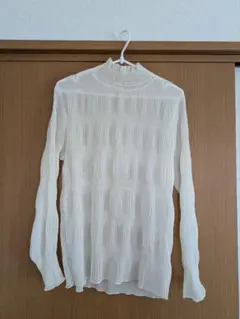 【BONLECILLnoir】マジョリカプリーツシャーリング ハイネックシアー