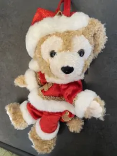 【美品】クリスマスダッフィー　ぬいぐるみポーチ