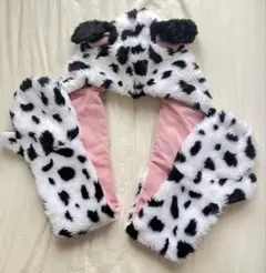 美品♡ディズニーマフラーキャップ　101匹わんちゃん