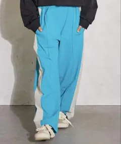 【新品】120cm エメラルドマルチファンクションストレートパンツ ダンス