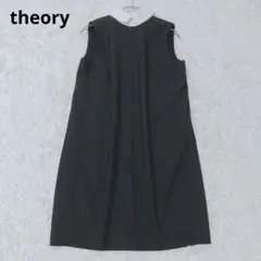 セオリー レディースワンピース ブラック 襟 セレモニー フォーマル 清楚 上品