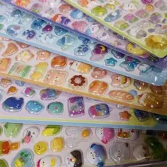 ✨新品・未開封✨ボンボンドロップ風 3Dステッカー シール 6枚セット ぷっくり