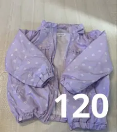 3can4on ウィンドブレーカー 小花柄 紫 120cm