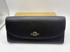 COACH 長財布 ブラック/ブラウン