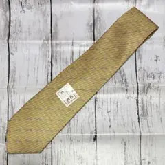 メンズ　ネクタイ　カジュアル　オシャレ　ビジネス　パーティ　波模様　シルク　黄色