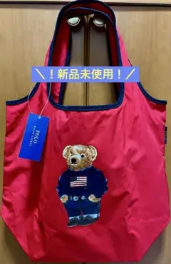 新品未使用　ラルフローレンポロベア　トートバック&ハンカチ二種 ラルフローレン】ポロベアトートバッグ (Ralph Lauren/トートバッグ