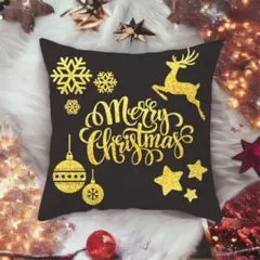 クッションカバー◆クリスマス◆薄手◆クリスマスインテリア◆45 45◆おしゃれ
