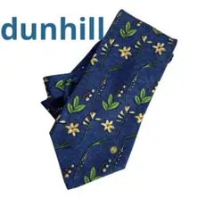 dunhill ダンヒル 花柄 シルクネクタイ 英国製 総柄 ボタニカルのサムネイル