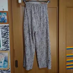 ゼブラ柄 ガウチョパンツ