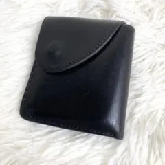 Hender Scheme 二つ折り財布 ブラック　黒　本革　オールレザー