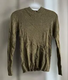 リブ編み長袖セーター Sサイズ