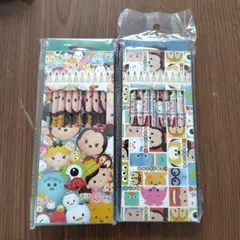 ディズニー　ツムツム　色鉛筆　10色入り　2点セット