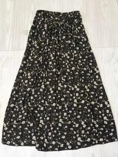 INGNI フレアスカート 花柄フラワープリント ロングスカート Sサイズ