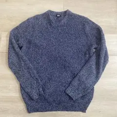 UNIQLO XL ネイビー クルーネックニット
