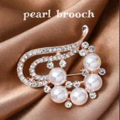 ブローチ パール 卒業式 入学式 パーティー おしゃれ ゴールド