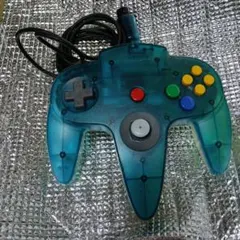 NINTENDO64 コントローラー クリアブルー