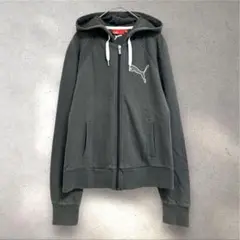 プーマ ジップアップパーカー フーディー 【L】 グレー スウェット PUMA