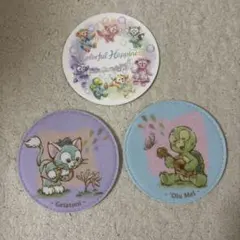 ダッフィー＆フレンズ コースター 3枚セット　オルメル、ジェラトーニ