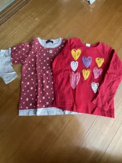 長袖カットソー 2枚セット120 女の子