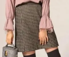 snidel♡チェック柄ミニスカート F