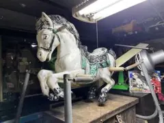 【たのメル便】アンティーク 木馬 ロッキングホース フランス イギリス 2026年最新】古い ロッキング 木馬の人気アイテム - メルカリ