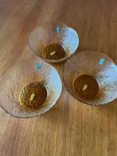 津軽びいどろ　ガラス鉢　３枚セット