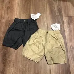 新品タグ付き ズボン 2枚セット 子供服 ベビー ハーフパンツ 90