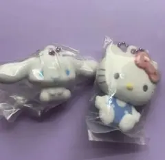 ふわわフロッキーマスコット ガチャ サンリオ キティ シナモン セット