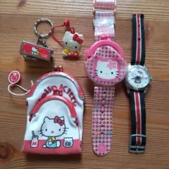 値下げHello Kitty 小物セット がま口 キーホルダー4点セット＋おまけ