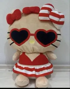 2011年 ハローキティ 日焼け ぬいぐるみ マスコット レトロ 当時物