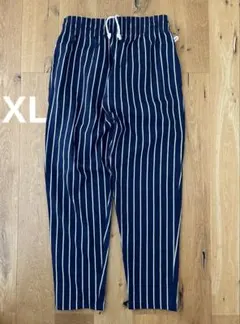 COOKMAN シェフパンツ XL ネイビー ストライプ