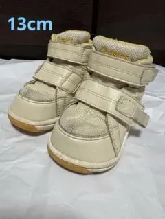 アシックスTUB110 ベビーシューズ クリーム色