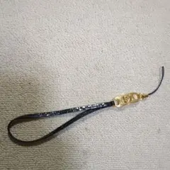 GUCCI ロゴ入りストラップ 黒