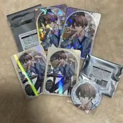 にじさんじART箔押し缶バッジ　ランダムコレクションカード　加賀美ハヤト