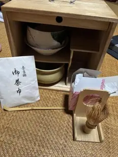 VMPD8-316-33 茶道具セット 陶器製 木製入り - メルカリ