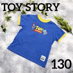 130⭐️美品 トイストーリー Tシャツ キャラクター プリント ブルー系 子供服
