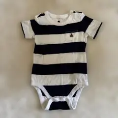 baby GAP ストライプロンパース 6-12ヶ月
