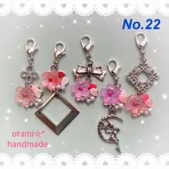 ♥︎handmade♥︎チャーム 5点セット【No.22】