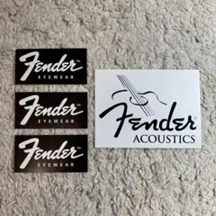 Fender ロゴ ステッカー 4枚セットのサムネイル