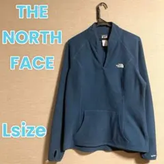 51 ノースフェイス フリース トップス レディース L ブルー 長袖