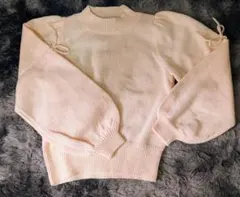 AZUL by moussy フリル付きニットセーター