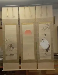 日本画家 野元琴畝『端午清節』双福 掛け軸 絹本 共箱 直筆保証 - メルカリ