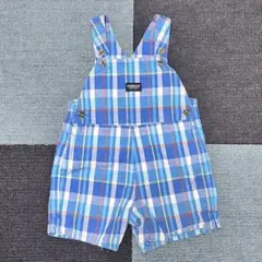 【35】オシュコシュOshKosh チェック柄 ロンパース ショートオール18Mのサムネイル
