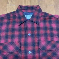 vintage 60s 70s オープンカラー　オンブレ 　towncraft