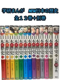 学研まんが　NEW日本の歴史　全12巻　＋別巻人物学習辞典　13冊セット