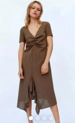 ドレープ ロングワンピース