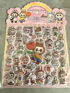 ラブブ LABUBU ボンボンドロップシール 立体シール　ドロップ