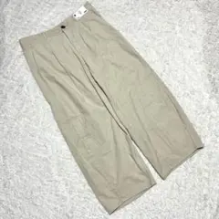 新品【ジーユー】（3XL）コーデュロイバレルレッグパンツ ベージュ